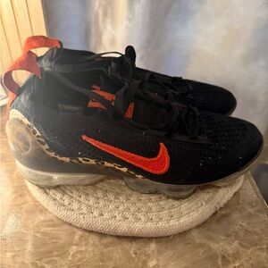 Nike Black and Orange Shoes